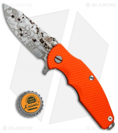 Hinderer Knives Jurassic Frame Lock Knife Orange G-10 (3.375" Digi Camo)