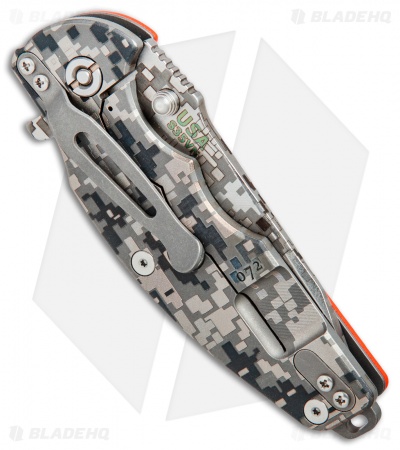Hinderer Knives Jurassic Frame Lock Knife Orange G-10 (3.375" Digi Camo)
