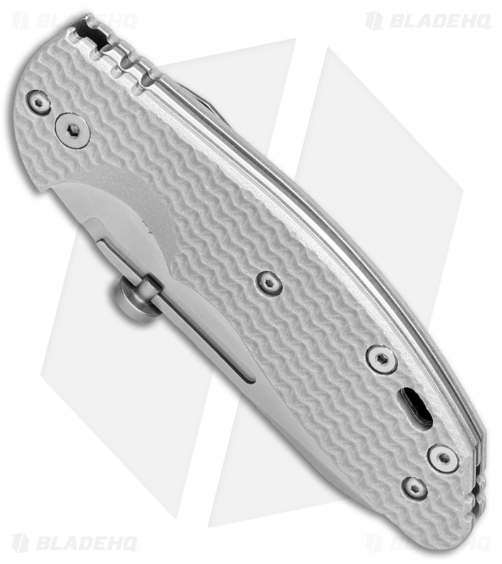 Hinderer Knives XM Slippy Sheepsfoot Slip Joint Knife Gray G10 (3