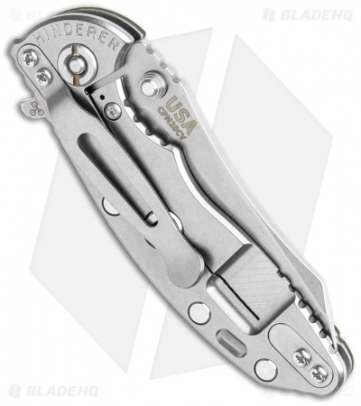 Hinderer Knives XM-18 3.0 Skinner Tri-Way Knife OD Green G-10 (Stonewash)