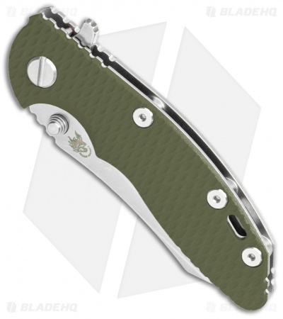 Hinderer Knives XM-18 3.0 Skinner Tri-Way Knife OD Green G-10 (Stonewash)