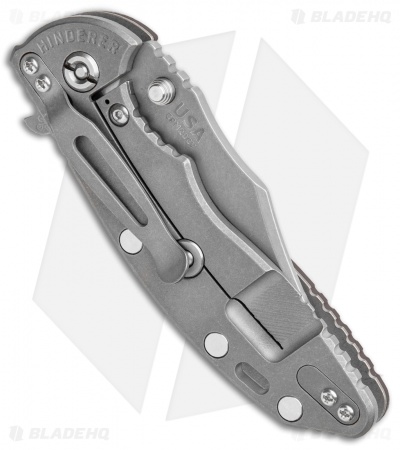 Hinderer Knives XM-18 3.5 Bowie Frame Lock Knife Flat Dark Earth G-10 (Working)