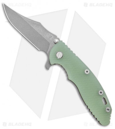 Hinderer Knives XM-18 3.5 Bowie Frame Lock Knife Translucent  (Working Finish)