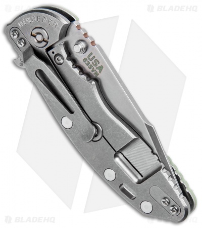 Hinderer Knives XM-18 3.5 Gen 6 Harpoon Spanto Knife Translucent G-10 (SW)