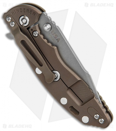 Hinderer Knives XM-18 Skinny Harpoon Spanto Knife OD Green (3.50" Stonewash)