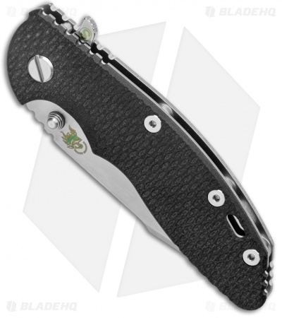Hinderer Knives XM-18 3.5 Skinny Harpoon Spanto Knife Black G-10 (Stonewash)