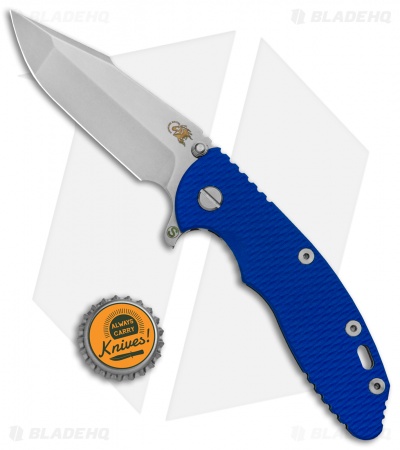 Hinderer Knives XM-18 Skinny Gen 6 Harpoon Spanto Knife Blue G-10 (3.5" SW)