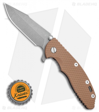 Hinderer Knives XM-18 Tri-Way Harpoon Spanto Knife Coyote ( 3.5"Working )