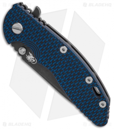 Hinderer Knives XM-18 3.5 Spear Point Knife Blue/Black G-10 (3.5" Black SW)