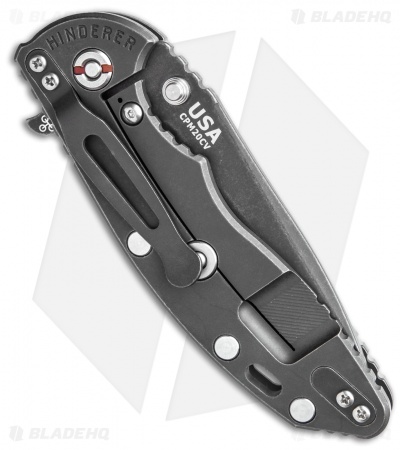 Hinderer Knives XM-18 3.5 Spear Point Knife Natural G-10  (3.5" Black SW)