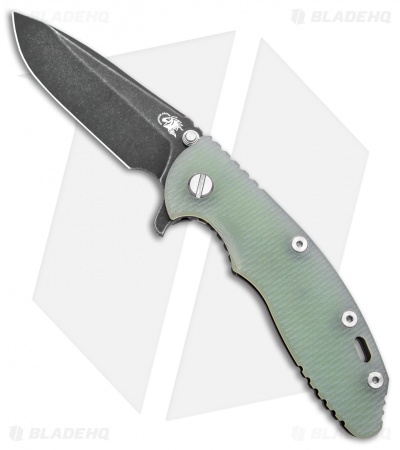 Hinderer Knives XM-18 3.5 Spear Point Knife Natural G-10  (3.5" Black SW)