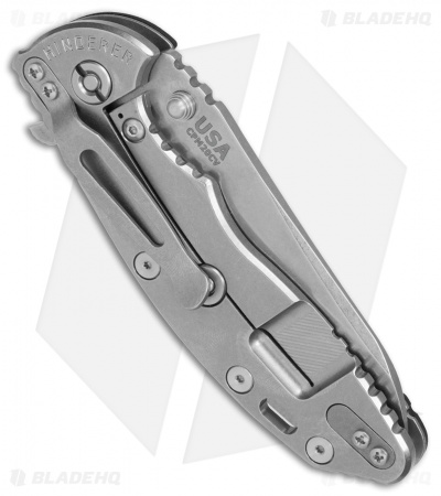 Hinderer Knives XM-18 3.5 Sheepsfoot Flipper Knife Black G-10 (Stonewash)