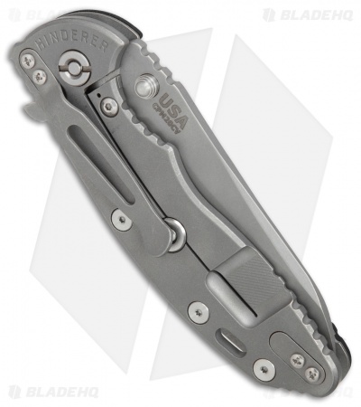 Hinderer Knives XM-18 3.5 Sheepsfoot Flipper Knife Black G-10 (Working)