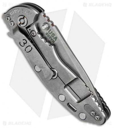 Hinderer Knives XM-18 3.5 Spanto 30th Anniversary Knife Black G-10 (Stonewash)