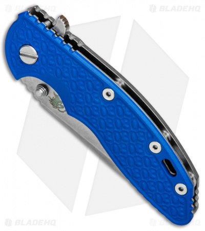 Hinderer Knives XM-18 3.5 Spanto 30th Anniversary Knife Blue G-10 (Stonewash)