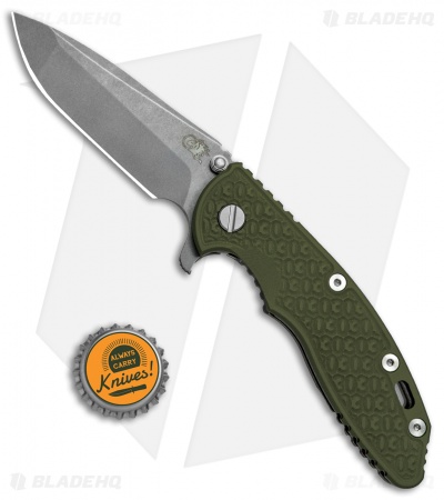 Hinderer Knives XM-18 3.5 Spanto 30th Anniversary Knife OD Green G-10 (Working)