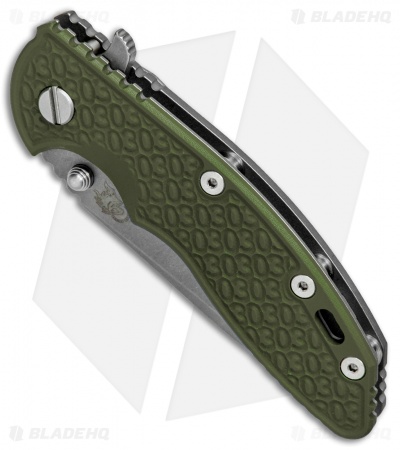 Hinderer Knives XM-18 3.5 Spanto 30th Anniversary Knife OD Green G-10 (Working)
