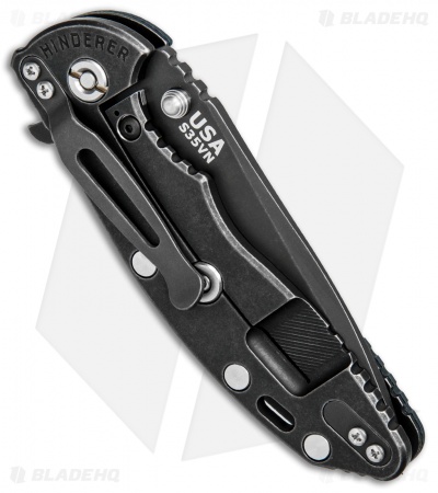 Hinderer Knives XM-18 3.5 Spanto Knife Dark Green/Black G-10 (Battle Black)
