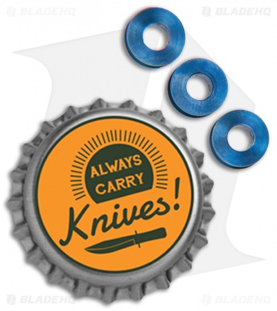 Hinderer Knives XM-18 3.0 Standoffs - Blue Titanium