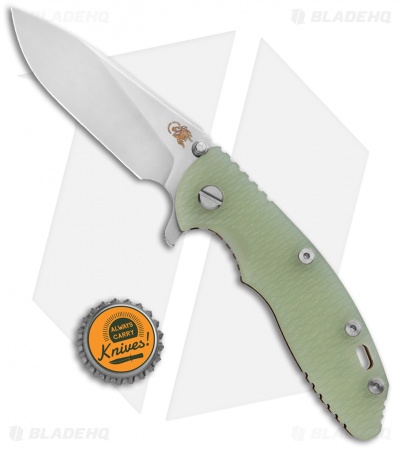 Hinderer XM-18 3.5 Gen 6 Slicer Knife Natural Jade G-10/Battle Bronze (SW)