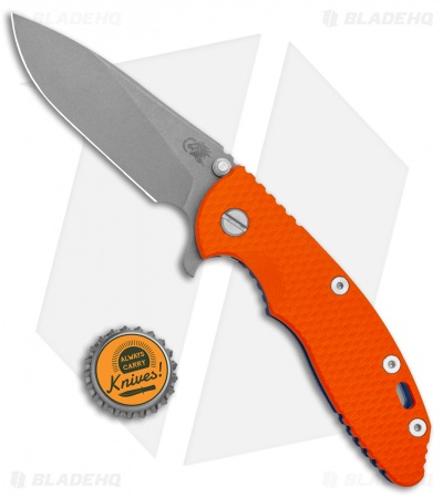 Hinderer XM-18 3.5 Slicer Knife Orange G-10/Blue Ano (3.5")