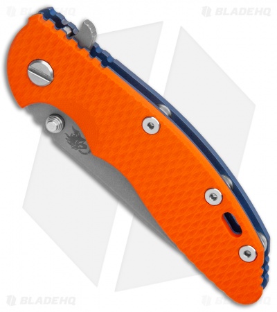 Hinderer XM-18 3.5 Slicer Knife Orange G-10/Blue Ano (3.5")