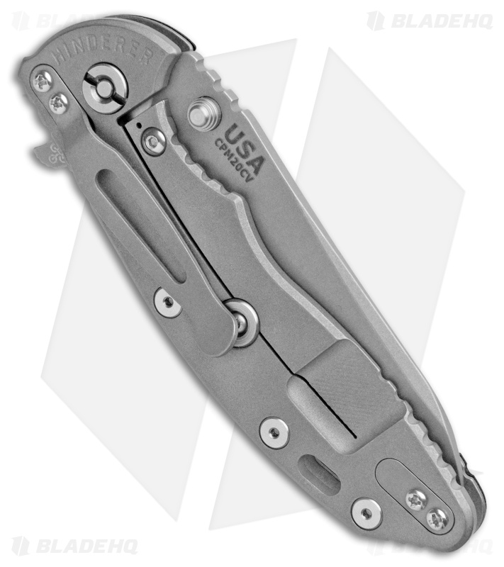 Hinderer XM18 3.5 Skinny WF Sheepsfoot + Black G10 Blade HQ