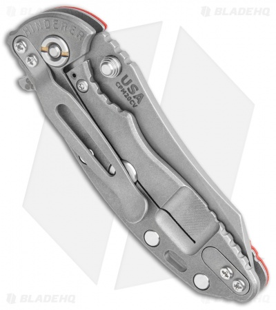 Hinderer Knives XM-18 3.0 Skinner Tri-Way Frame Lock Knife Red G-10 (Working)
