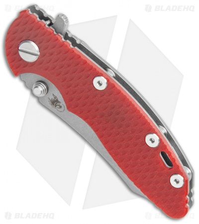 Hinderer Knives XM-18 3.0 Skinner Tri-Way Frame Lock Knife Red G-10 (Working)