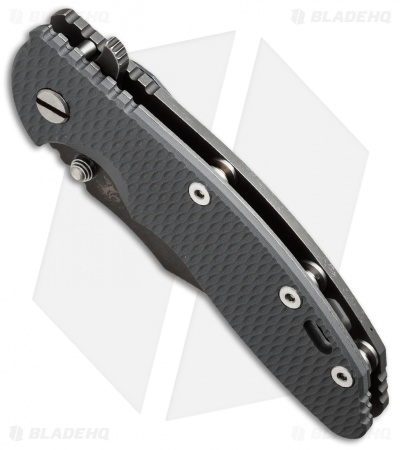 Hinderer Knives XM-18 3.5 Bowie Flipper Knife Gray (Black)