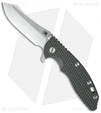 Hinderer Knives XM-18 3.5 2016 LE Skinner Flipper Knife Black/Green (Satin/SW)