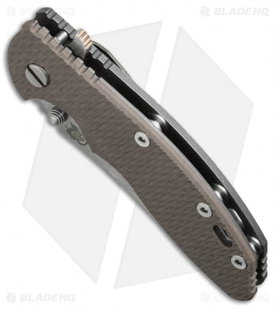 Hinderer Knives XM-18 3.5 2016 LE Skinner Frame Lock Knife Sand (Satin/SW)