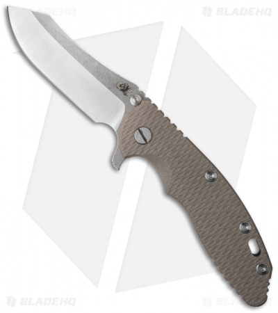 Hinderer Knives XM-18 3.5 2016 LE Skinner Frame Lock Knife Sand (Satin/SW)