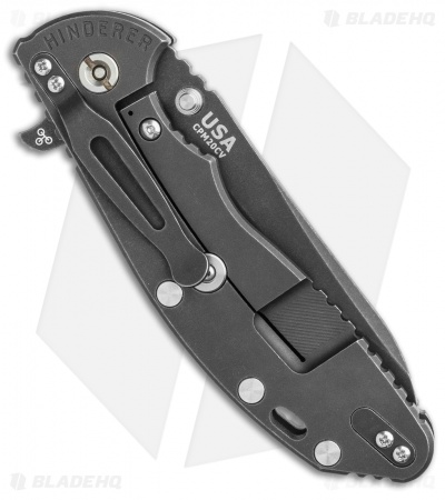 Hinderer Knives XM-24 4.0 Sheepsfoot Flipper Knife OD G-10 Battle Black (DLC)