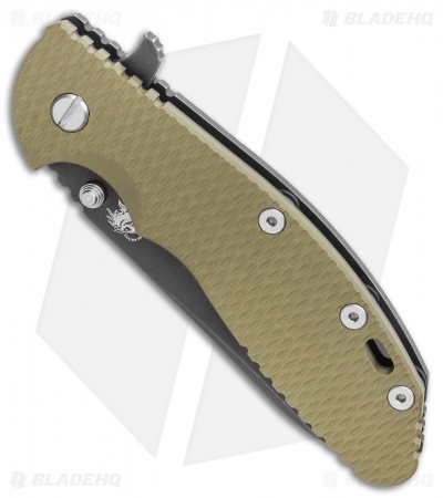 Hinderer Knives XM-24 4.0 Sheepsfoot Flipper Knife OD G-10 Battle Black (DLC)