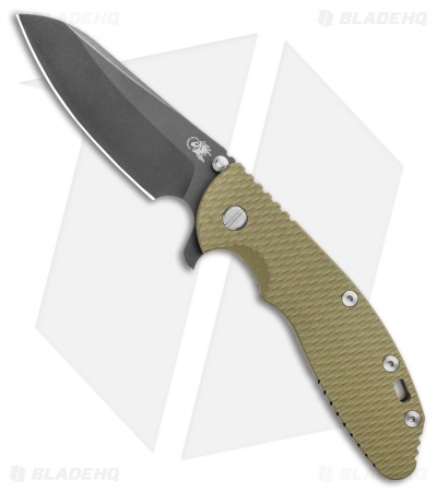Hinderer Knives XM-24 4.0 Sheepsfoot Flipper Knife OD G-10 Battle Black (DLC)