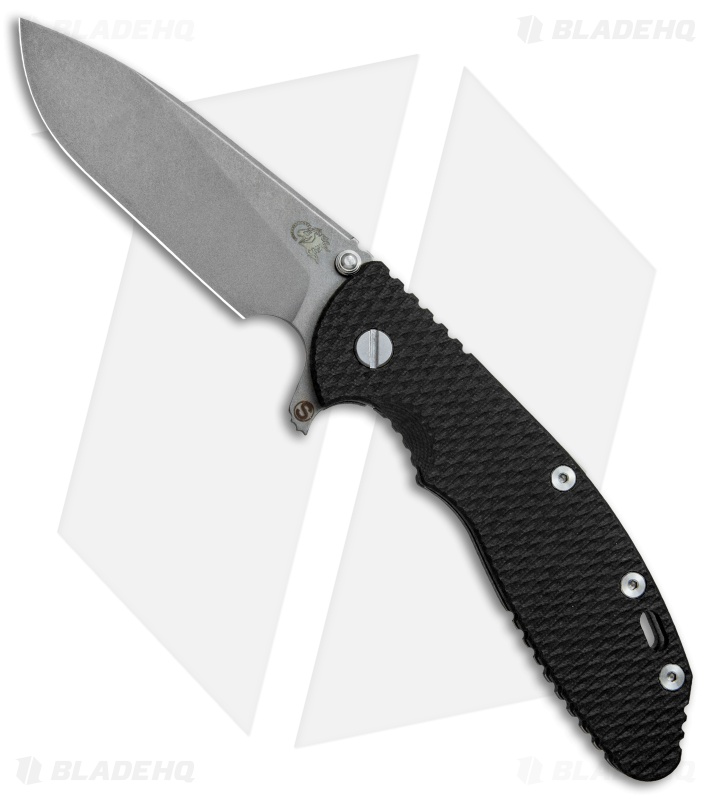 Hinderer Knives XM24 Skinny Slicer Flipper Knife Black G10 (4