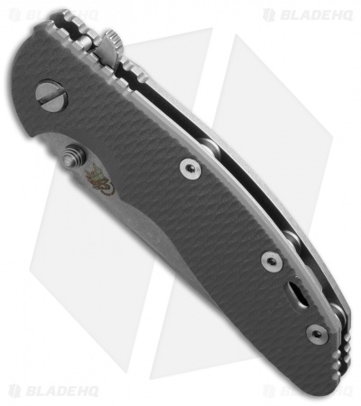 Hinderer Knives XM-18 3.5 Spear Point Flipper Gray G-10 (Stonewash)