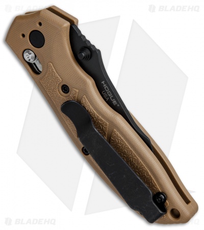 HK Exemplar Pivot Lock Knife Flat Dark Earth G-10 (3.25" Black Serr) 54153