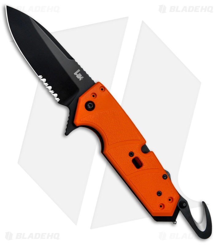 HK Karma First Response Tool Flipper Knife Orange G-10 (3.75