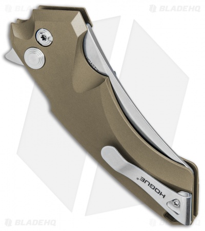 Hogue Knives X5 Wharncliffe Flipper Knife FDE (3.5" Stonewash) 34564