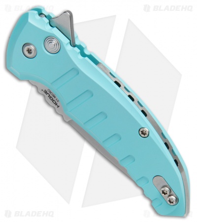 Hogue X1 Microflip Flipper Knife Matte Aquamarine (2.6" Stonewash) 24173