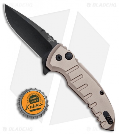 Hogue X1 Microflip Flipper Knife Matte Flat Dark Earth (2.6" Black) 24177