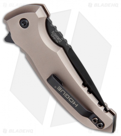 Hogue X1 Microflip Flipper Knife Matte Flat Dark Earth (2.6" Black) 24177