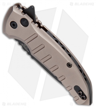 Hogue X1 Microflip Flipper Knife Matte Flat Dark Earth (2.6" Black) 24177
