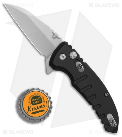 Hogue X1 Microflip Wharncliffe Flipper Knife Matte Black (2.6" SW) 24160