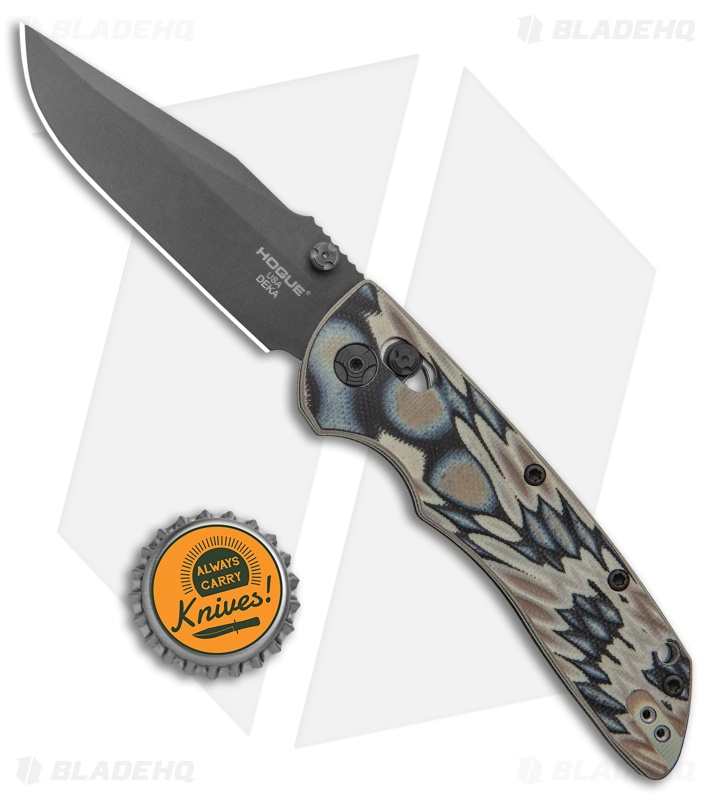 Hogue Knives Deka Clip Point Pocket Knife FDE G-Mascus (3.25" Black 20CV)