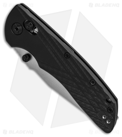 Hogue Knives Deka Clip Point Pocket Knife Black G-10 (3.25" Stonewash 20CV)