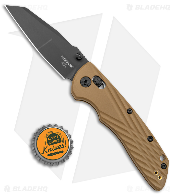 Hogue Deka Wharncliffe Knife | Tan + MagnaCut | Blade HQ