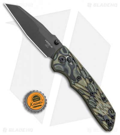 Hogue Knives Deka Wharncliffe Pocket Knife Green G-Mascus (3.25" Black 20CV)